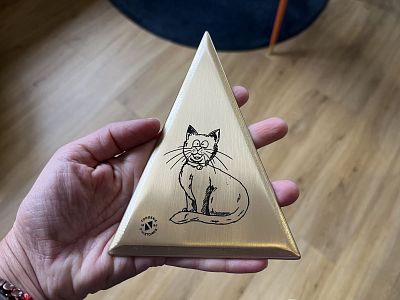 Flèche brossée satinée vernie personnalisable